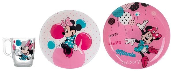 Набір дитячий LUMINARC DISNEY MINNIE COLORS, 3 предмета