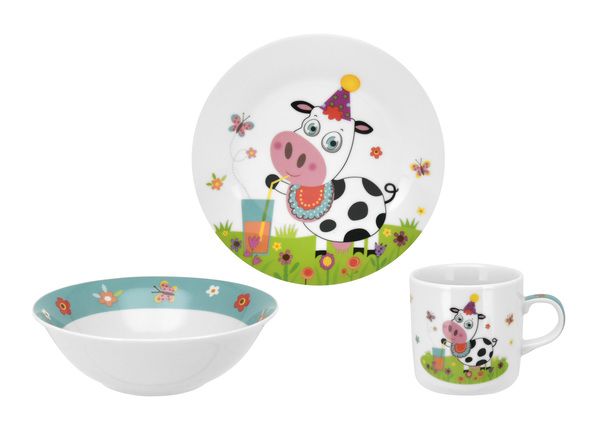 Дитячий набір LIMITED EDITION MULTI COW, 3 предмета