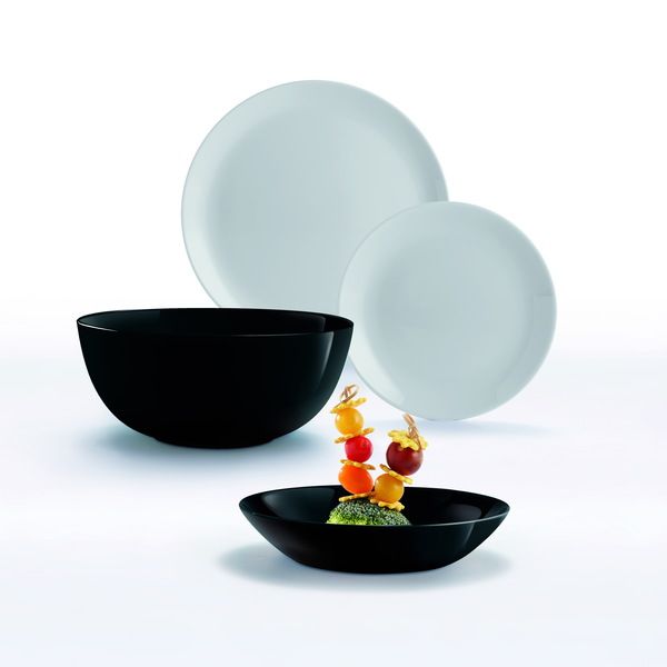 Сервіз LUMINARC DIWALI BLACK & GRANIT, 19 предметів