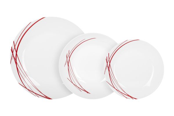 Сервіз столовий ARCOPAL DOMITILLE ROUGE, 18 предметів