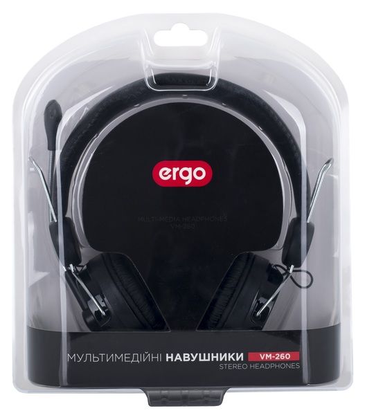 Мультимедійна гарнітура ERGO VM-260 Black