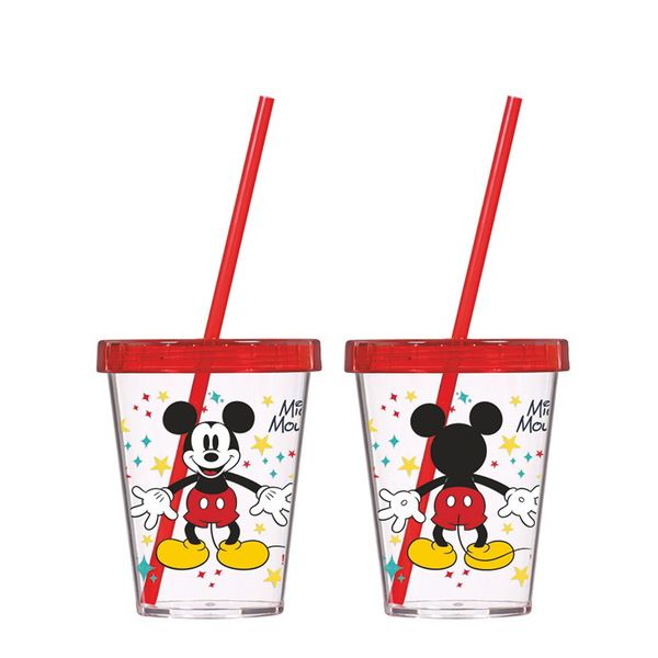 Склянка з трубочкою HEREVIN DISNEY MICKEY MOUSE