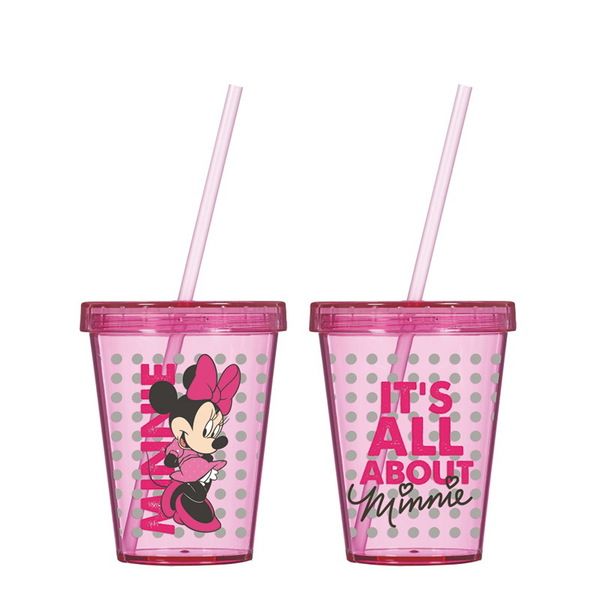 Склянка з трубочкою HEREVIN DISNEY MINNIE MOUSE