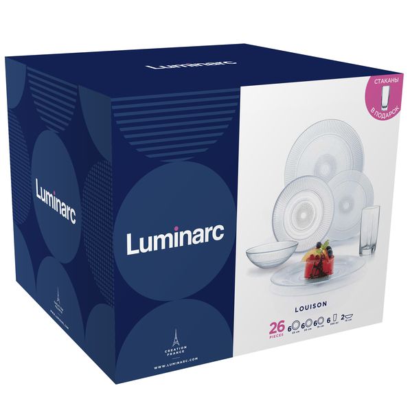 Сервіз LUMINARC ЛУЇЗ, 26 предметів