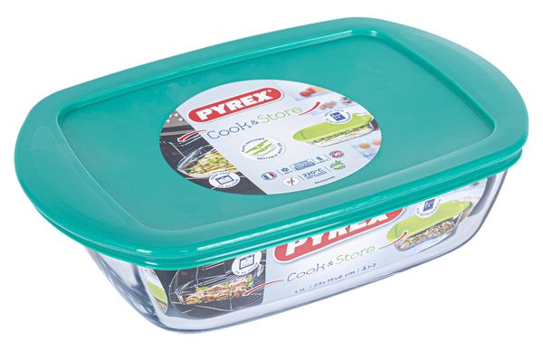 Форма PYREX COOK&STORE GREEN, 23х15х6.5 см