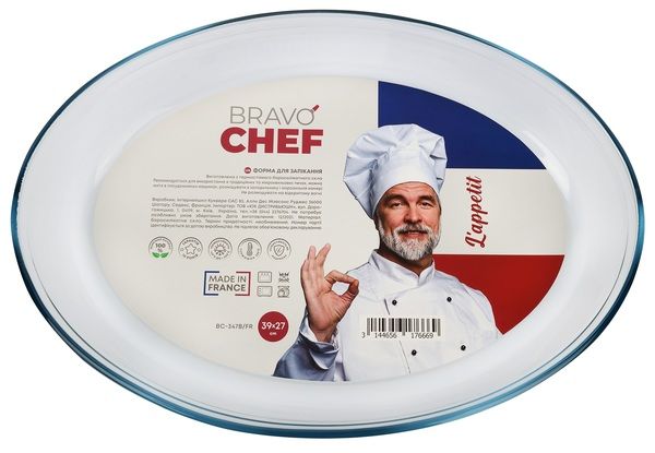 Форма BRAVO CHEF, 39x27x6 см