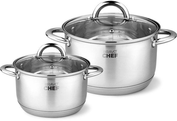 Набір посуду BRAVO CHEF (1.9л+3.6л)